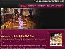 Tablet Screenshot of orientalbuffetclub.co.uk